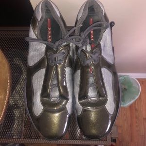 Prada causal shoes patent leather